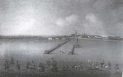 Monamy, Peter The Blockade of Alicante oil painting